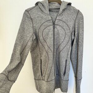 Lululemon Heathered Grey Scuba Hoodie US4 - Like New